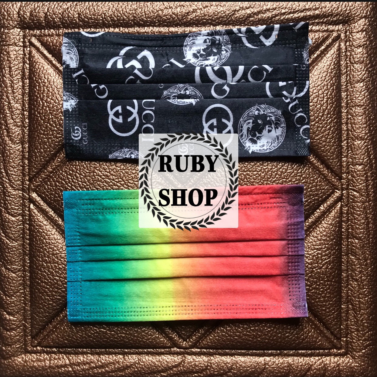 Khẩu Trang LV Kháng Khuẩn Set 10 chiếc  Hoạ Tiết Sang Chảnh 3 Màu Nâu/Đen/Trắng Chống ước dễ thở