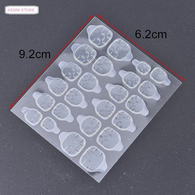 Combo 3 tấm 24 Miếng Keo Dán Móng Bằng Silicone