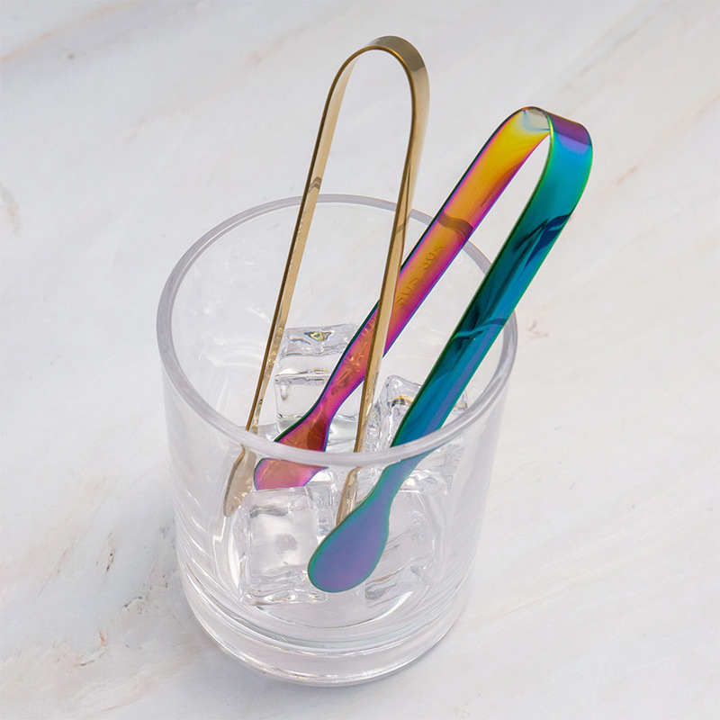 Kẹp gắp đá, lật thức ăn mini bằng inox nhỏ gọn lại rất tiện dụng - Gắp đá inox mini nhỏ gọn tiện dụng - dụng cụ gắp đá quày bar - kẹp gắp đá du lịch - kep gap da mini - kep gap do an