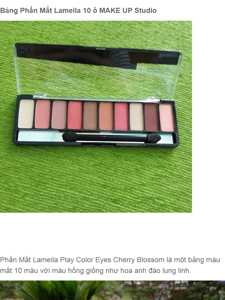 Bảng Phấn Mắt Lameila 10 ô MAKE UP
