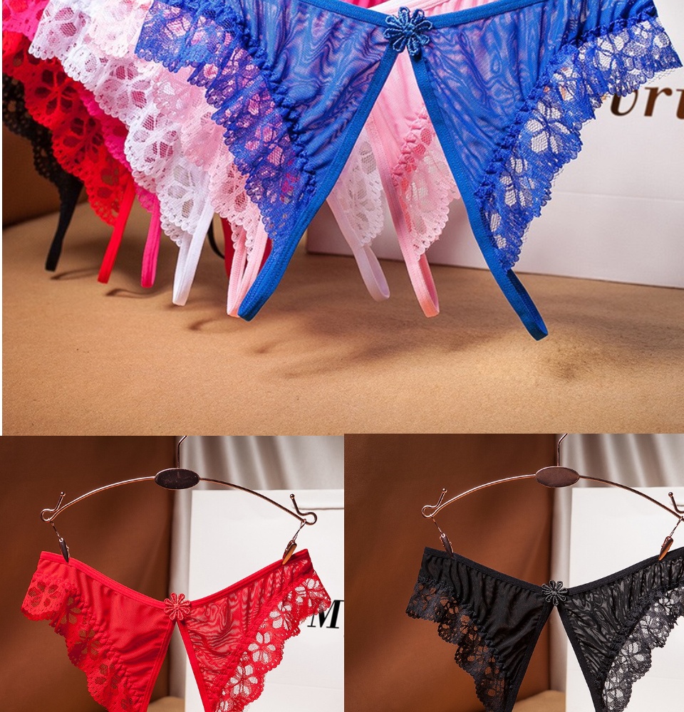 Quần lót nữ Sexy, Quần ren lọt khe xẻ đáy siêu quyến rũ QK08 4