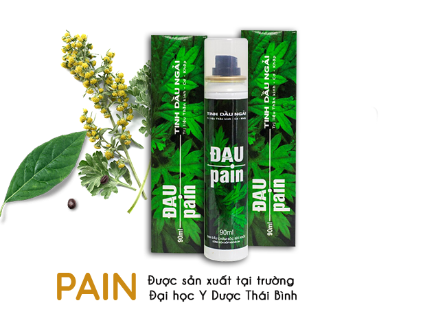 Dầu xoa bóp xương khớp giảm đau tức thì dung tích 90ml,Tinh dầu ngãi cứu Pain Oil Mộc Can