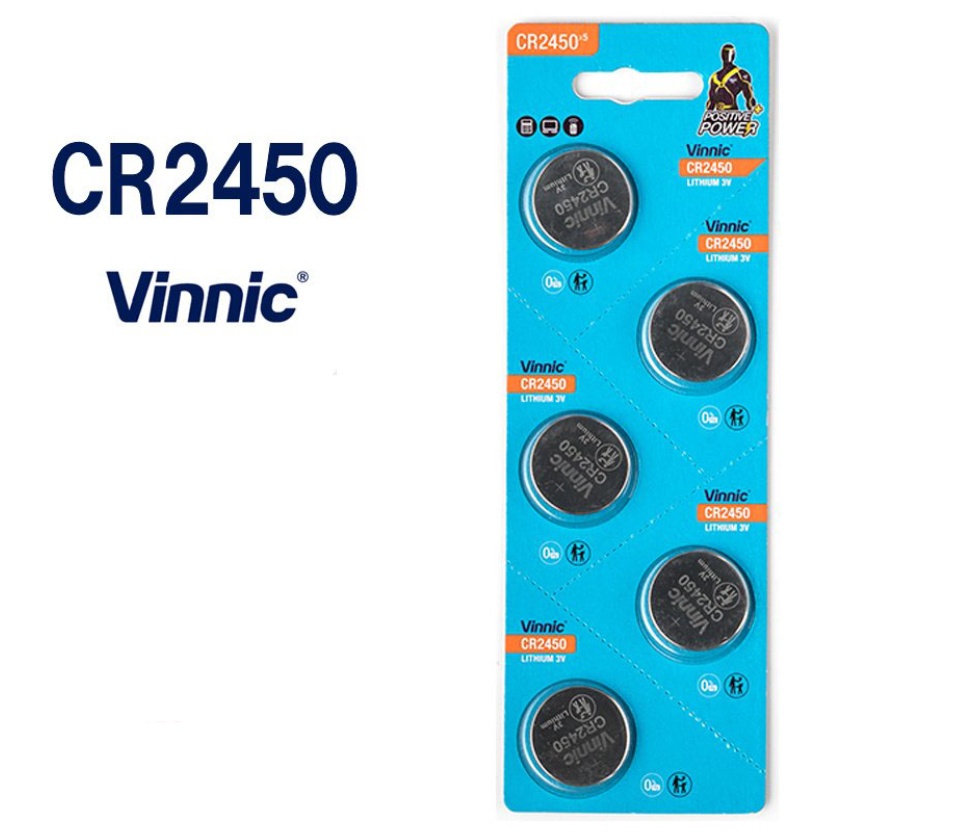 Pin Khuy Cúc Áo pin nút VINNIC CR2450 3V Lithium dùng cho đồng hồ