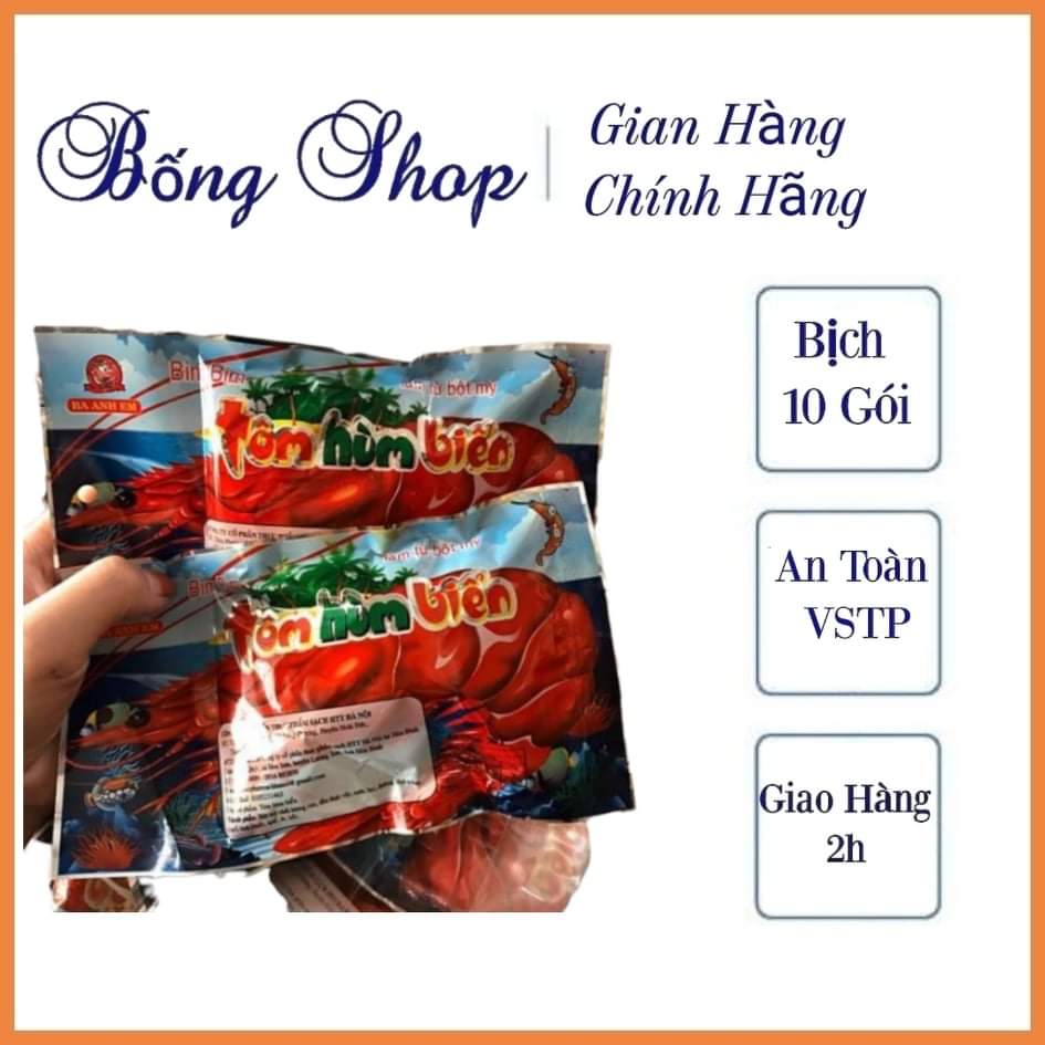 [ mẫu thử ] 5 Gói Snack Tôm Hùm Biển Ba Anh Em