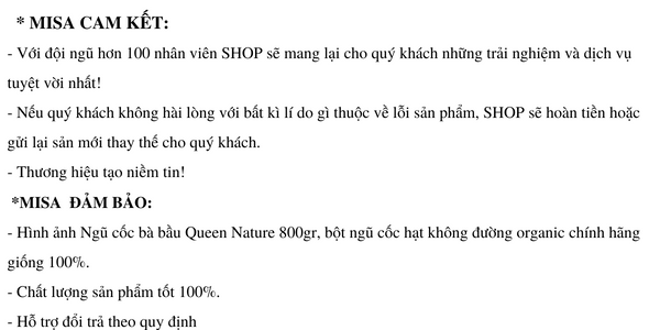 Ngũ Cốc  Queen Nature  Bột Ngũ Cốc Cho Bà Bầu Thơm ngon,dễ uống, Ngũ Cốc Dinh Dưỡng Cho Bà Bầu Không Đường-Misa MB Care