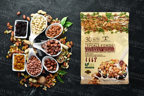 Bột Ngũ Cốc Bà Bầu Queen Nature Bột Ngũ Cốc Dinh Dưỡng Cho Bà Bầu Ngũ Cốc Không Đường Cung Cấp Dưỡng Chất Vào Con Hơn Vào Mẹ-Misa MB Care