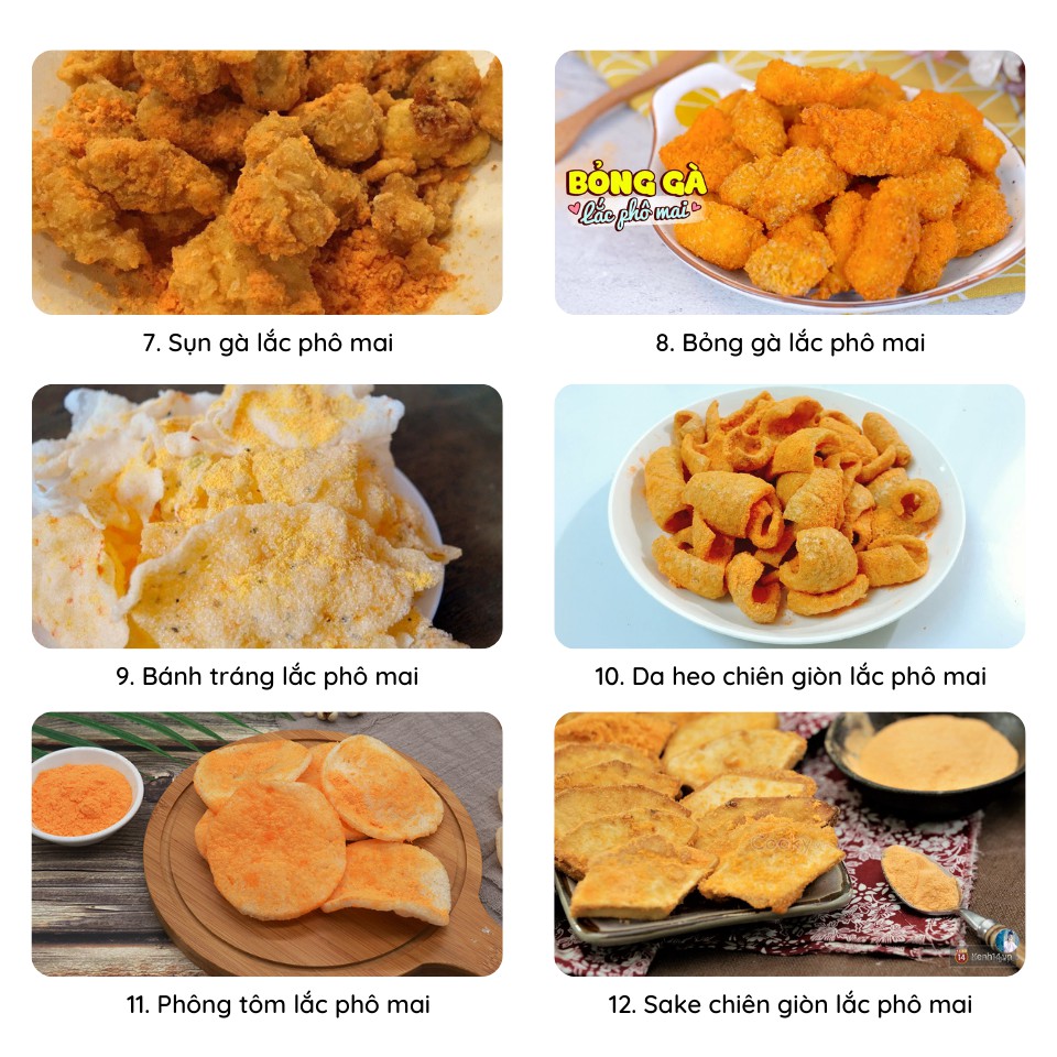 200G Bột Phô Mai Lắc Hàn Quốc Dùng LẮc Khoai Tây
