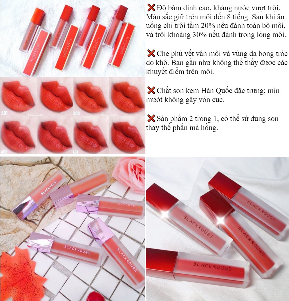 Son Kem Lì Black Rouge Air Fit Tint