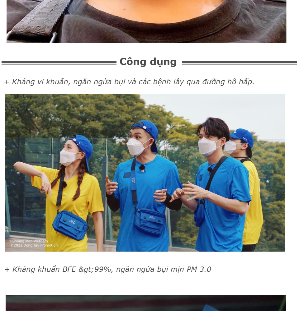 HOÀN TIỀN 15% - THÙNG 300 CÁI KHẨU TRANG KF94 4D- HOÀNG DŨNG - UNIMASK TUỲ MÀU