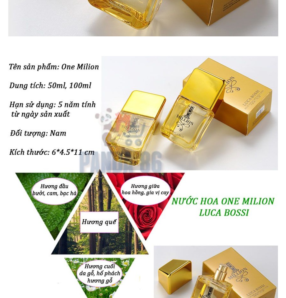 1 million best sale luca bossi 50ml