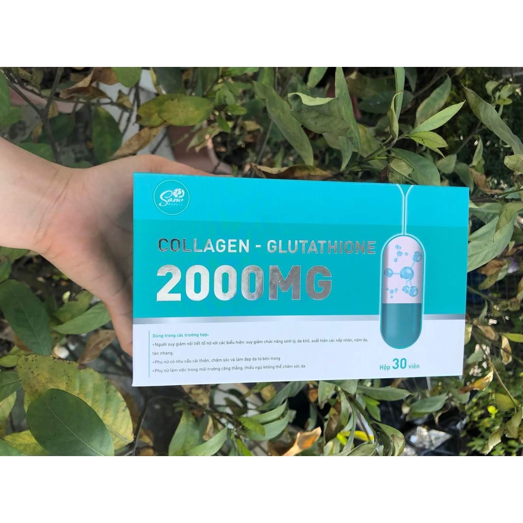 Viên uống trắng da làm mờ nám GLUTATHIONE 2000mg