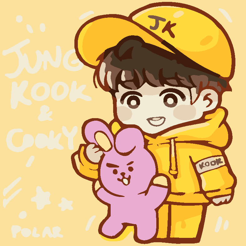 Tranh tô màu theo số BTS Chibi - Tranh sơn dầu số hoá