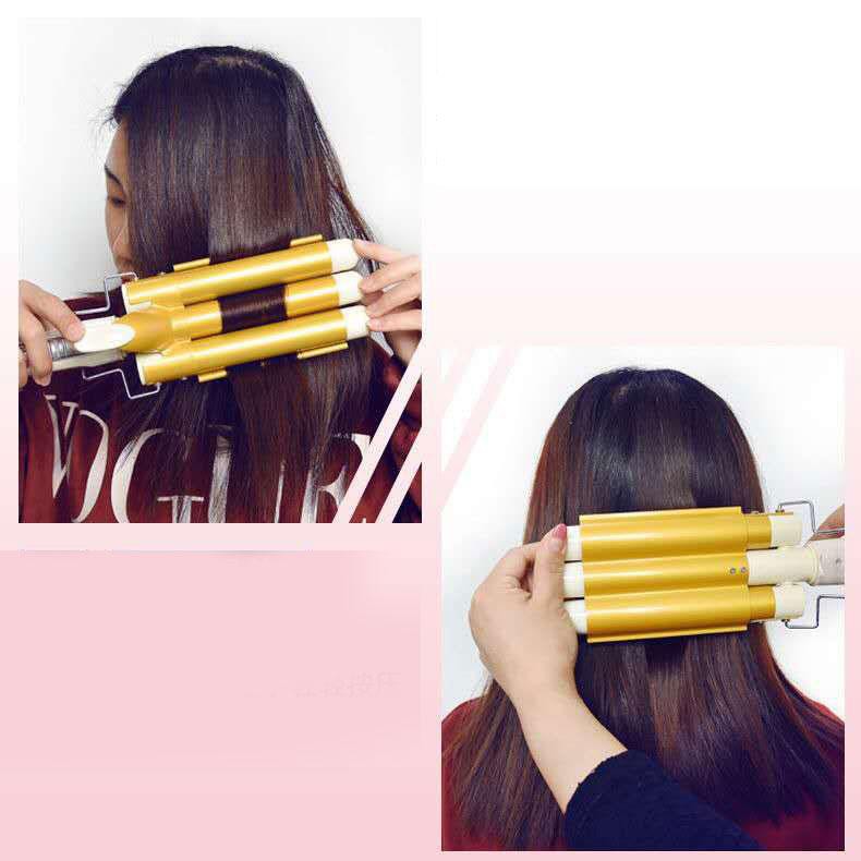 Máy ép tóc, MÁY BẤM TÓC GỢN SÓNG , máy làm xoăn sóng Máy uốn tóc 3 trục ,máy tạo kiểu uốn xoăn sóng nước, máy tạo kiểu uốn xoăn sóng nước,máy làm xoăn sóng 3 TRỤC phong cách hàn quốc