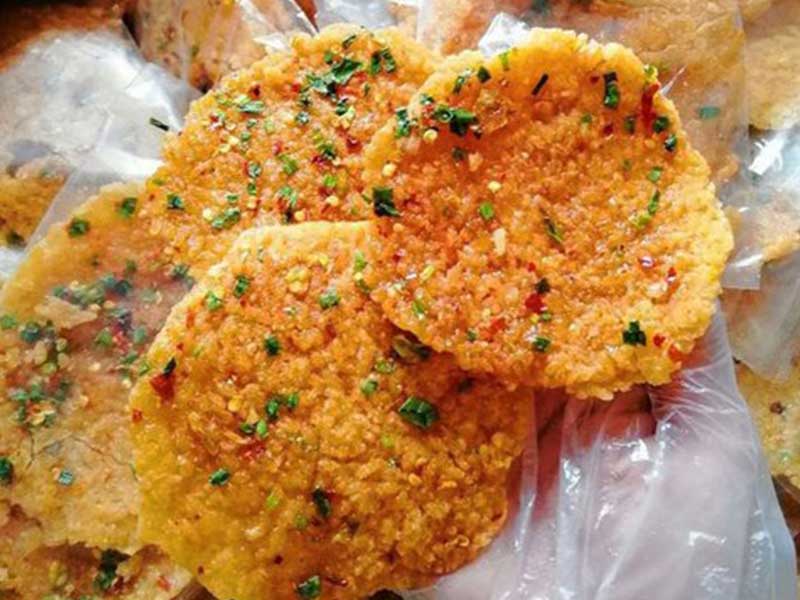 1 kg cơm cháy mắm hành loại ngon bịch 10 gói