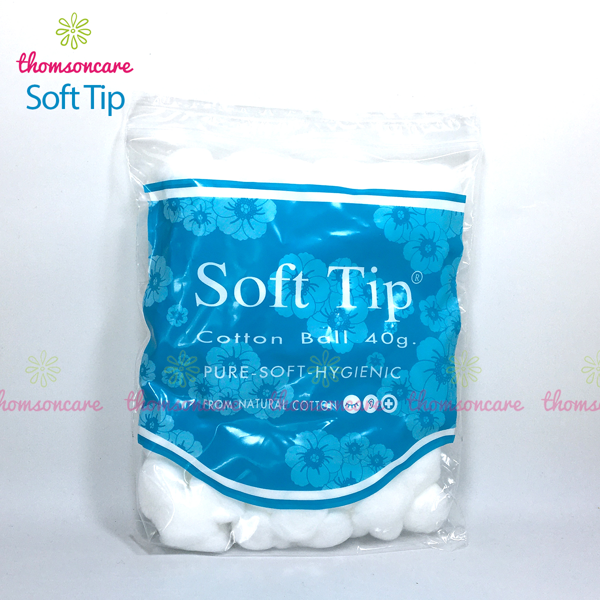 Bông gòn đút tai cho mẹ sau sinh Softtip - Bông viên tròn Soft tip, dùng trong y tế, nút nhét lỗ tai, trang điểm, giảm ù tai