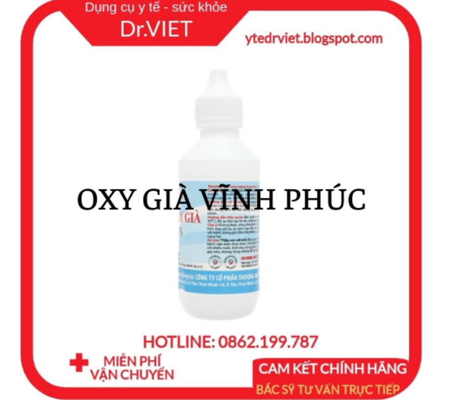 Nước oxy già Vĩnh Phúc dùg để rửa sạch, sát trùng vết thương và vết loét, súc miệng trong trường hợp viêm răng lợi; viêm miệng cấp, ngoài ra còn dùng để rửa ống tai, loại bỏ ráy tai khi tai có mủ DrViet 64 Nước oxy già Vĩnh Phúc dùg để rửa sạch, sát trùng vết thương và vết loét, súc miệng trong trường hợp viêm răng lợi; viêm miệng cấp, ngoài ra còn dùng để rửa ống tai, loại bỏ ráy tai khi tai có mủ DrViet