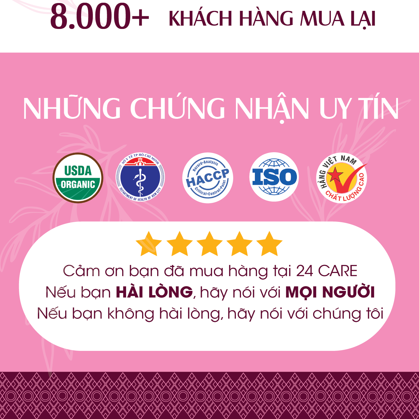 Tinh dầu thiên nhiên Hoa Anh Đào 24Care 10ml/100ml - xông phòng, chăm sóc tóc và da