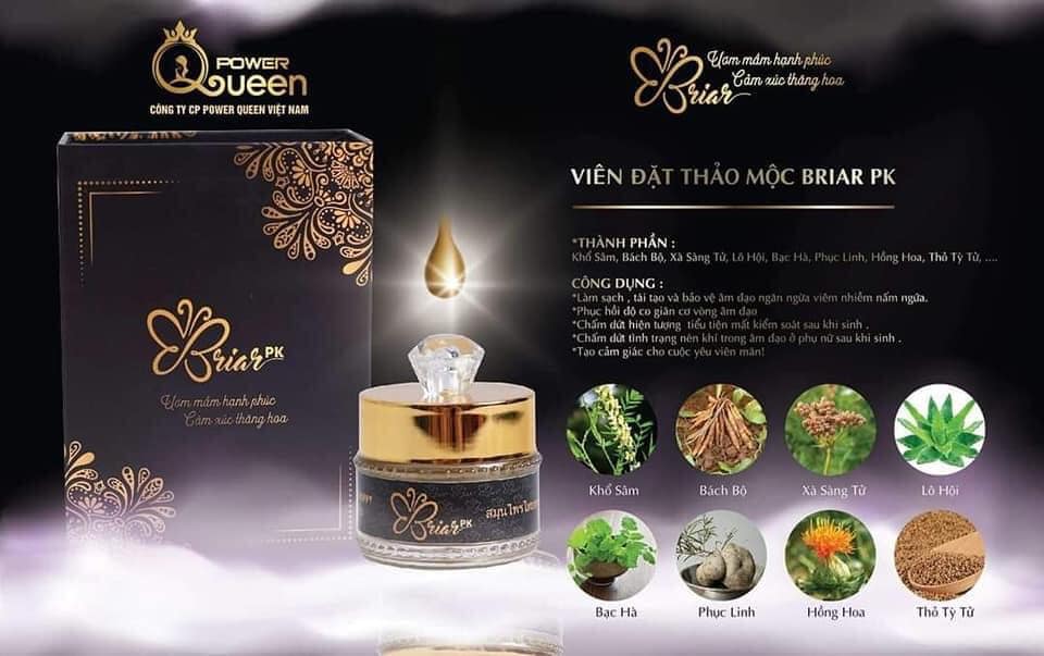Viên Đặt Thảo Mộc Tầm Xuân Briar PK Giúp Se Khít Vùng Kín, Làm Sạch Vùng Kín, Hỗ Trợ Khử Thâm(che tên nhạy cảm)