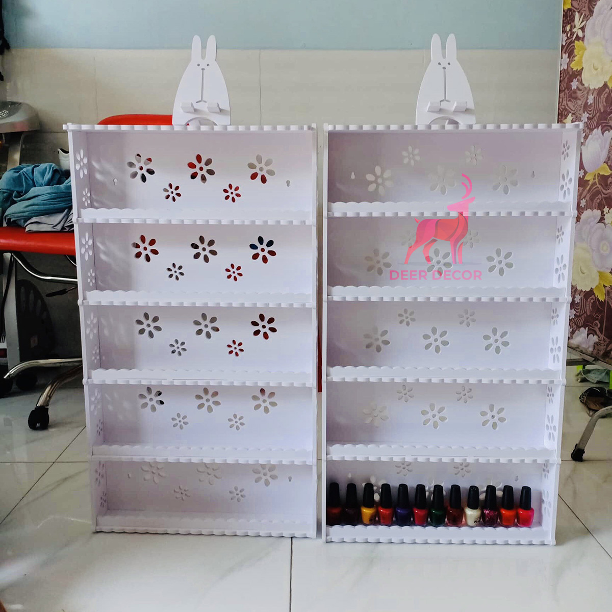 Kệ Để Đồ Nail, Để Nước Sơn Treo Tường Loại Lớn - DEER DECOR