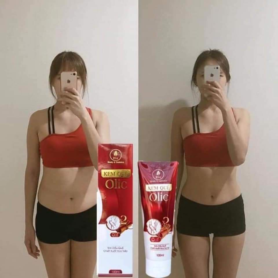 Combo 10 chai Kem tan mỡ bụng, Gel tan mỡ bụng Quế Olic - 4 Girls