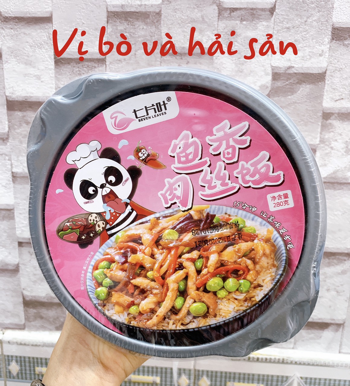 CƠM TỰ SÔI Cơm ăn liền ĐỦ VỊ - Cơm tự sôi Panda