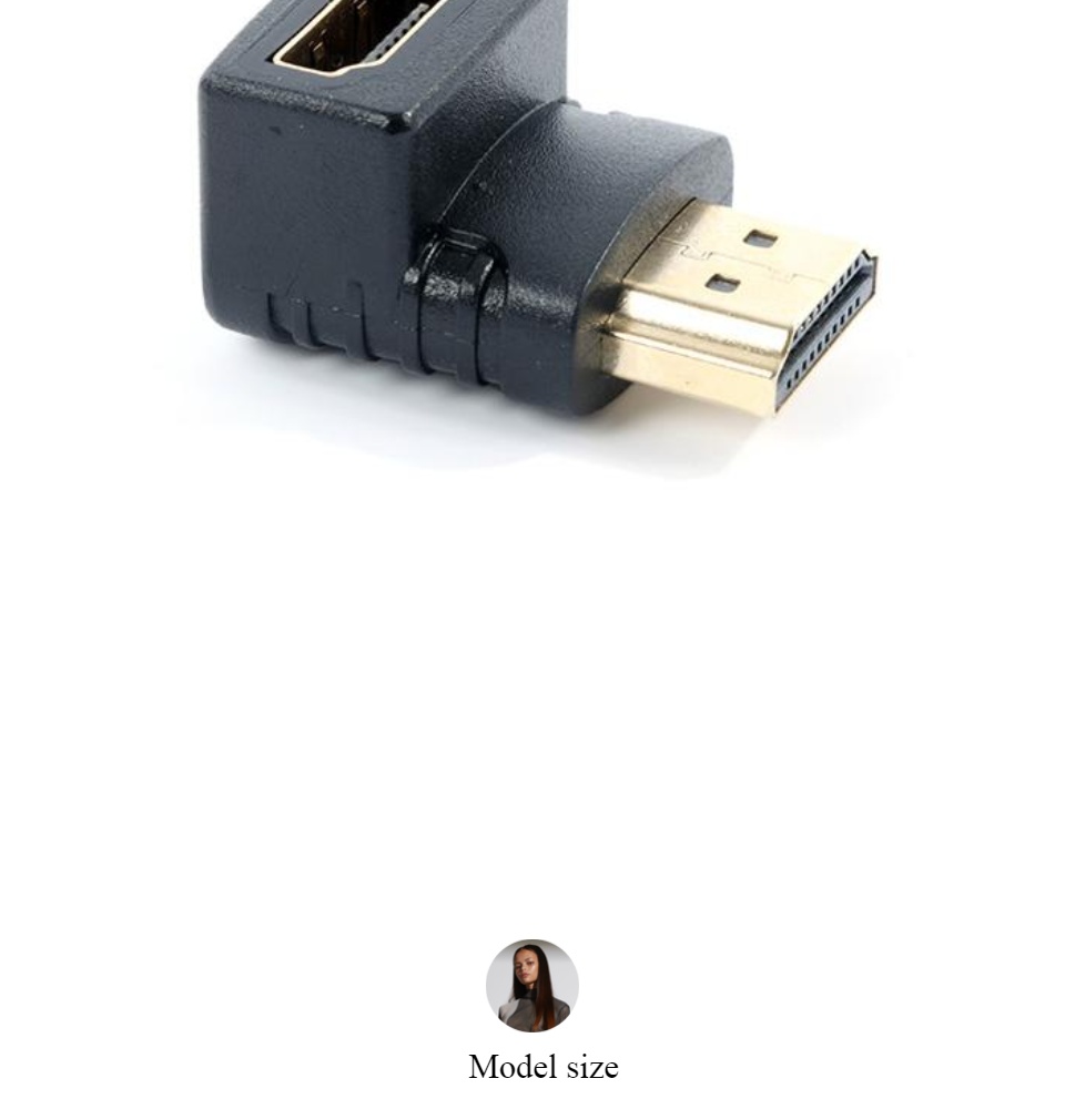 Đầu nối HDMI Đầu nối HDMI 90 đọ L Connect Adapter (Đen) Đầu nối HDMI đổi góc chữ L âm dương Hdmi Connect Adapter 3