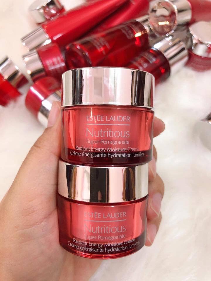 set estee lauder lựu đỏ Nutritious Super-Pomegranate mini, unbox
