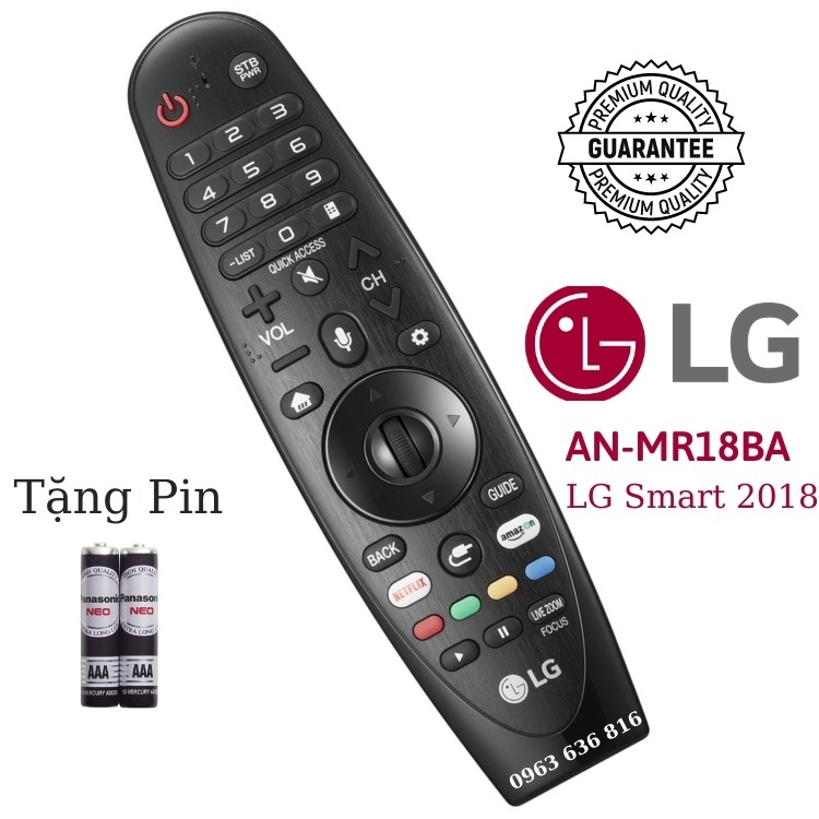 Remote tivi LG ✔ ĐIỀU KHIỂN LG MAGIC REMOTE AN-MR18BA CHO SMART TIVI LG 2017 + 2018 - CHÍNH HÃNG