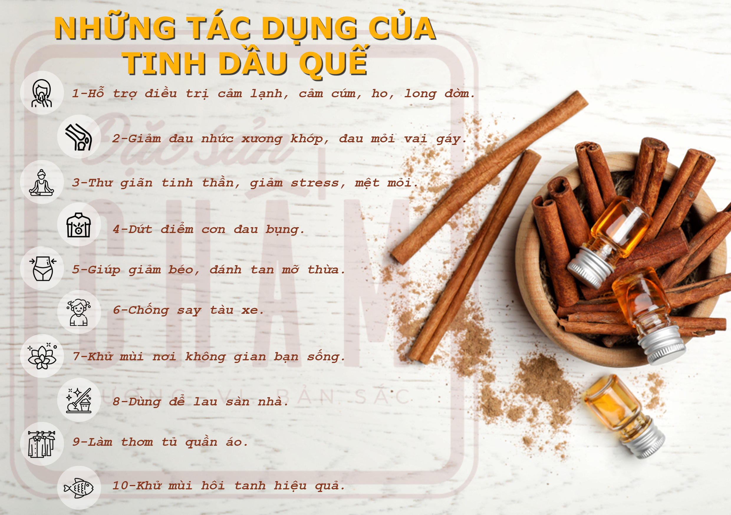 Tinh dầu quế nguyên chất - Cinnamon essential oil. Tinh dầu thiên nhiên cao Red Dao, đặc sản Tây Bắc