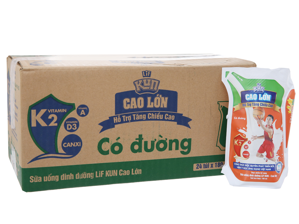 Sữa Kun bịch 110ml dạng túi thần kì sữa chua công nghệ Nhật Bảncác vị trái cây : cam, dâu, nho, socola, và ổi ( có mã mix các vị) - VIKITA MARK