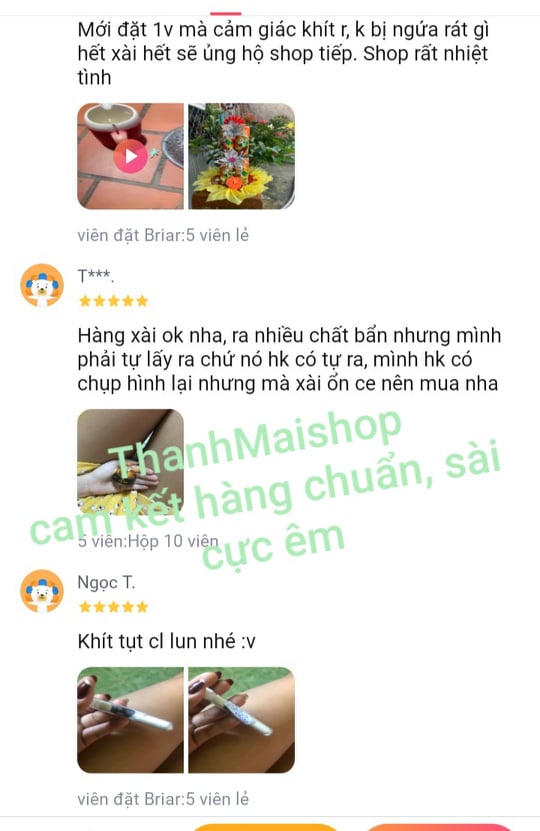 4 Viên đặt thảo mộc Briar pk se khít vùng kín hiệu quả sau 2giờ viên đặt nhỏ gọn, tự tan chảy không cần moi (che tên nhạy cảm)