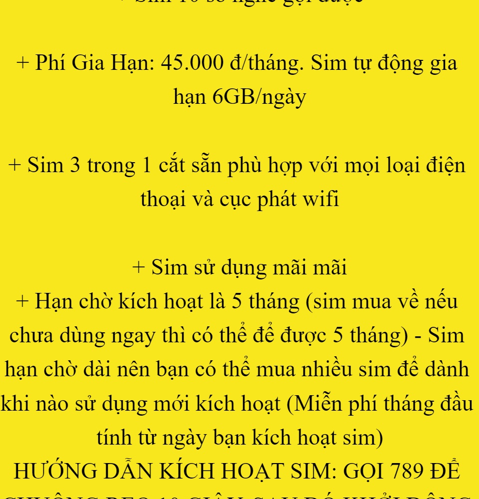[FREESHIP] Siêu Thánh Sim 4G Mới Vietnamobile - Miễn Phí 180GB Tháng - Miễn Phí Tháng Đầu - Nghe Gọi Cực Rẻ - Phí Gia Hạn 45.000đ tháng - Shop Lotus Sim Giá Rẻ 2