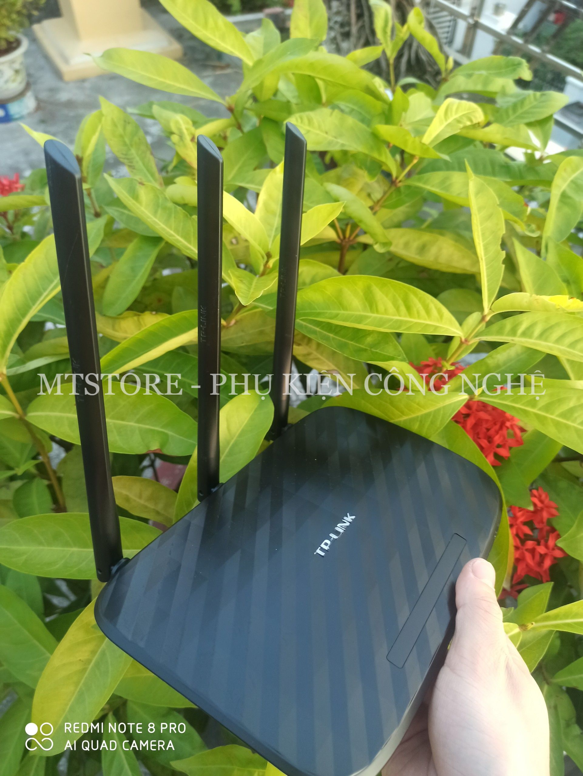 Bộ Phát WiFi 3 râu TPlink 880N Sóng Xuyên Tường, modem wifi cục phát ...