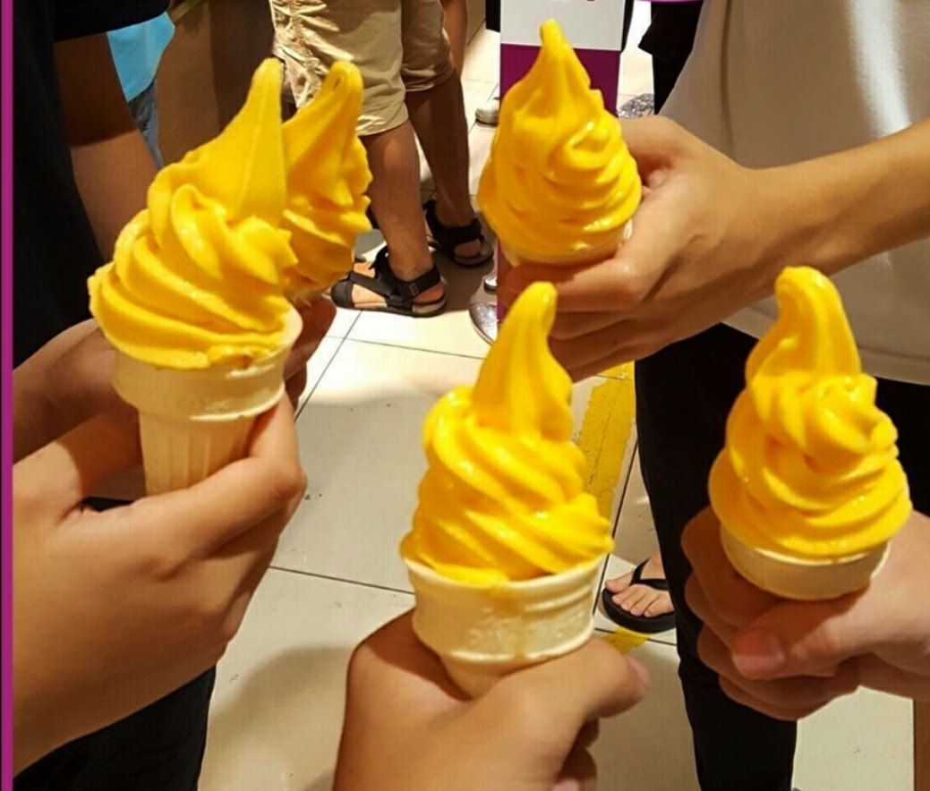 Bột Làm Kem Tươi Vị Dưa Lưới