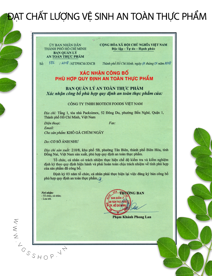 Khô Gà Chùm Ngây 50 gram