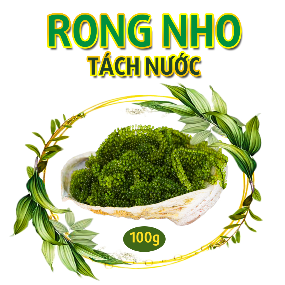 100g RONG NHO TÁCH NƯỚC (100% natural) + gói sốt mè rang 15ml