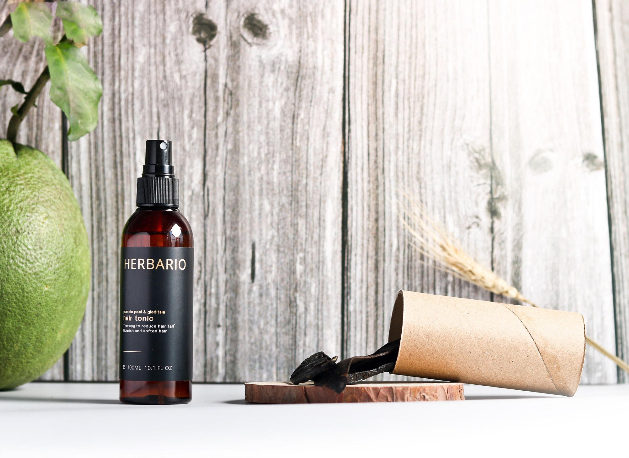 Nước xịt dưỡng tóc tinh dầu bưởi Herbario 100ml giúp tóc mọc dài, dày và khỏe hơn