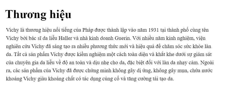 [CHÍNH HÃNG] Lăn Khử Mùi Vichy 50ml
