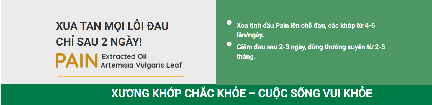 Dầu xoa bóp xương khớp giảm đau tức thì dung tích 90ml,Tinh dầu ngãi cứu Pain Oil Mộc Can