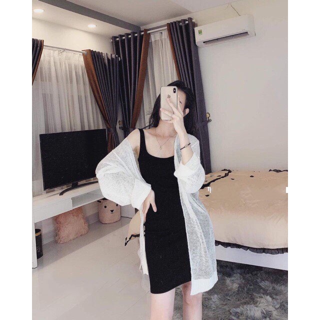 Áo khoác len mỏng dáng dài nhẹ nhàng - Dành cho bạn cao 1m65 trở lên