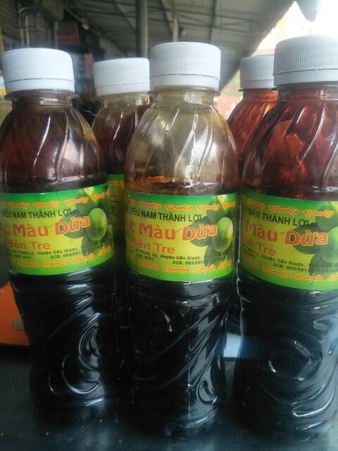 Nước màu dừa(nước hàng dừa) nguyên chất kho cá thịt Bến Tre loại ngon 450G