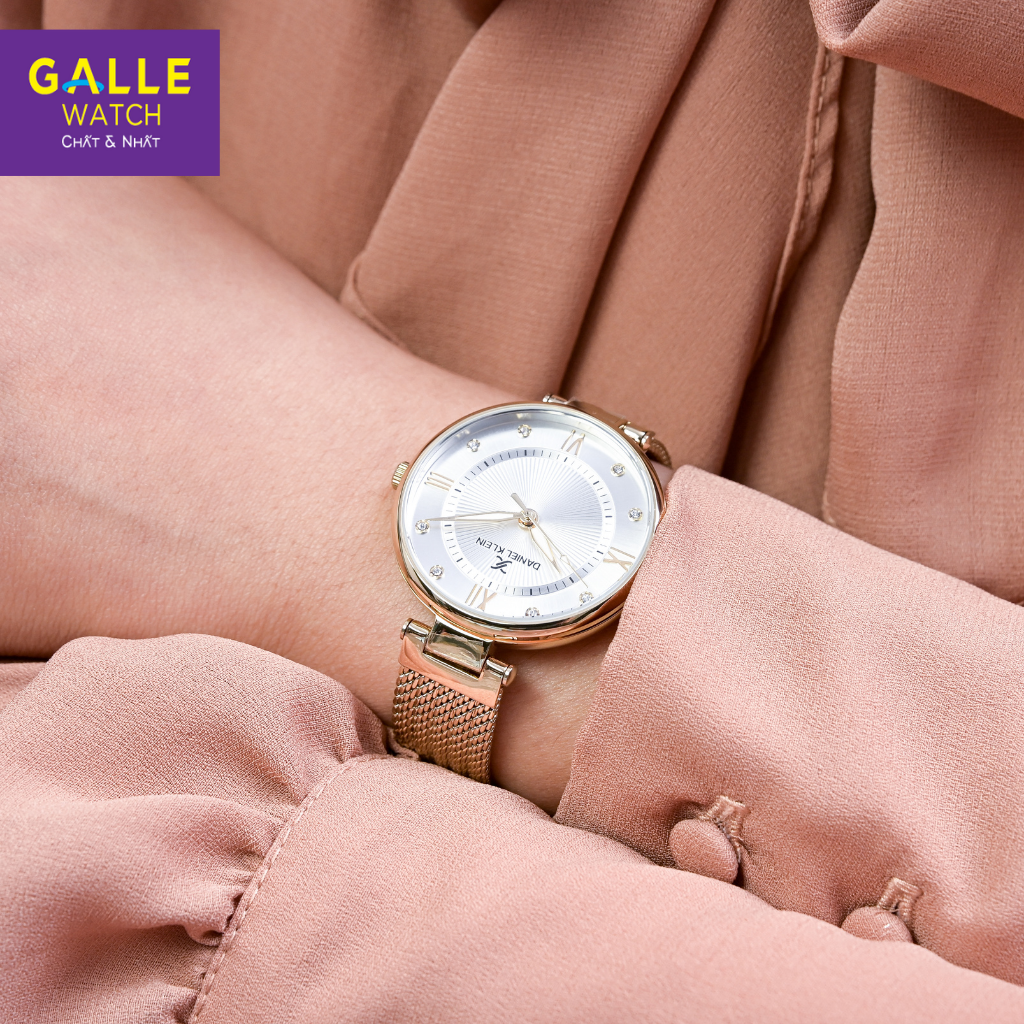 Đồng Hồ Nữ DANIEL KLEIN Chính Hãng - Galle Watch Store - Đồng Hồ Mặt Kính Cứng Dây Đeo Thép Đan Cao Cấp Không Gỉ, Chống Nước, Đồng Hồ Nữ Sang Trọng, Cao Cấp, Bảo Hành 24 Tháng, Thay Pin Miễn Phí Trọn Đời DK.1.12560