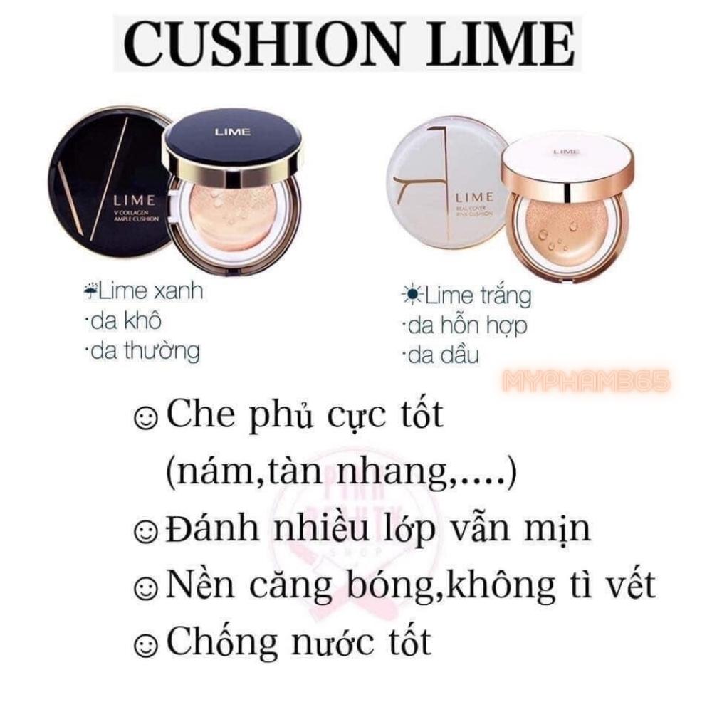 Phấn Nước Lime Trắng Xanh Siêu Mịn Hàn Quốc