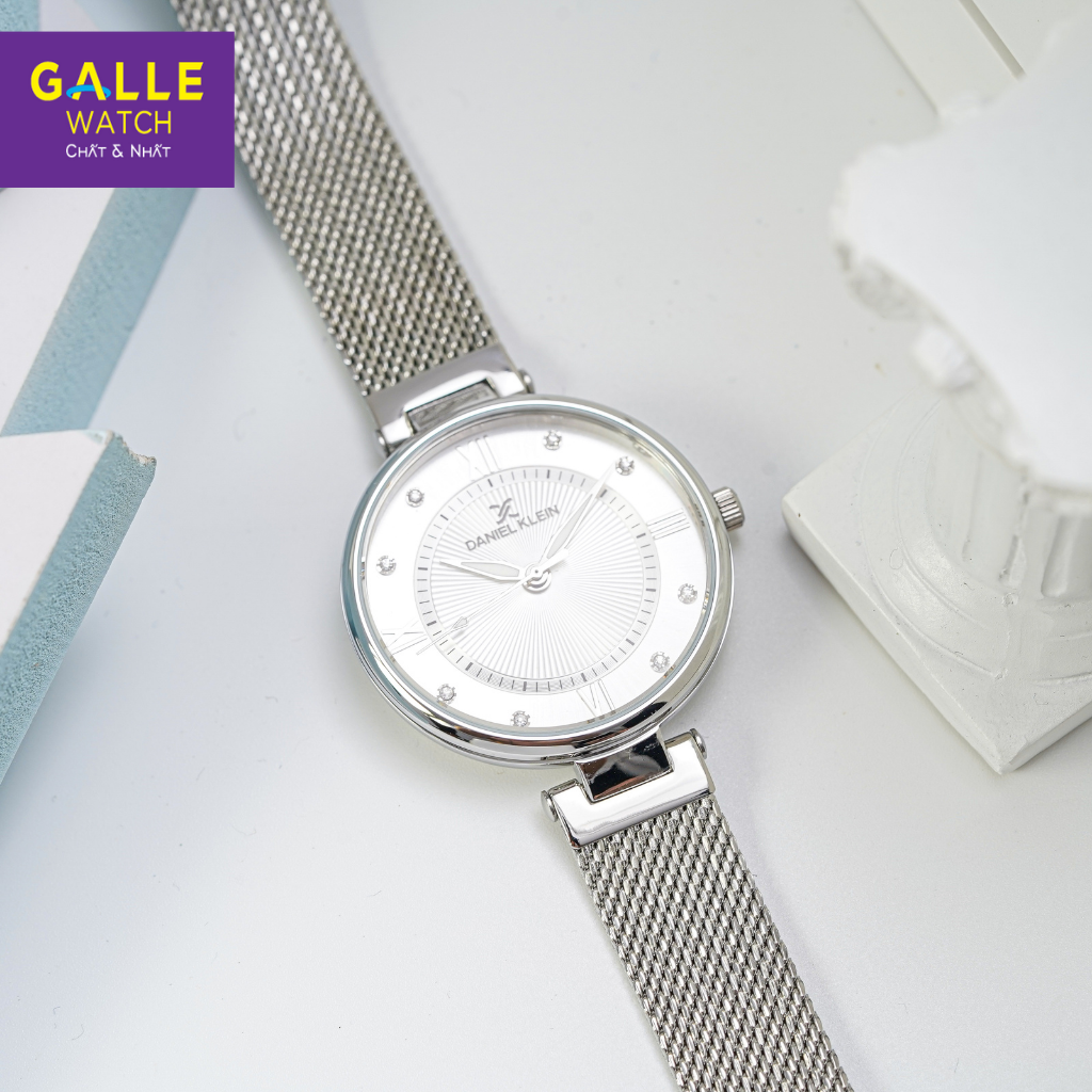Đồng Hồ Nữ DANIEL KLEIN Chính Hãng - Galle Watch Store - Đồng Hồ Mặt Kính Cứng Dây Đeo Thép Đan Cao Cấp Không Gỉ, Chống Nước, Đồng Hồ Nữ Sang Trọng, Cao Cấp, Bảo Hành 24 Tháng, Thay Pin Miễn Phí Trọn Đời DK.1.12560