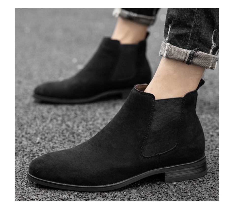 Giày Chelsea Boots Nam Da Lộn Cao Cấp, Thời Trang Phong Cách 