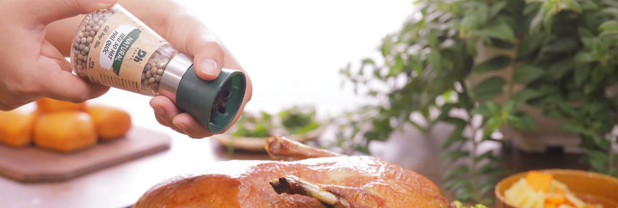 Natural Tiêu Sọ Hạt Phú Quốc - Nắp cối xay Ceramic