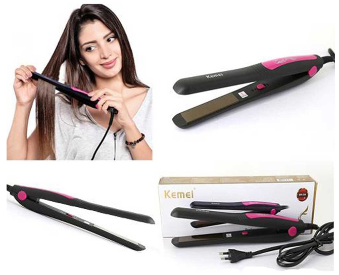 MÁY KẸP TÓC DUỖI TÓC KM - 328 (Nhiều màu) - [ Máy kẹp tóc #Máy duỗi tóc #Duỗi tóc thẳng #Máy uốn thẳng tóc ]