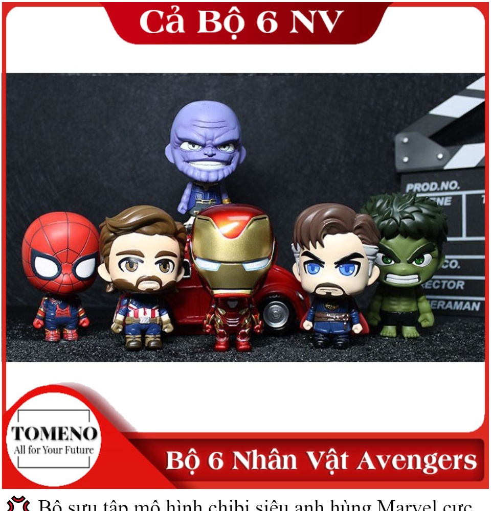 Mô hình Iron man có led  Mô hình Avenger Marvel  Mô hình Chibi  Đồ chơi  trẻ em