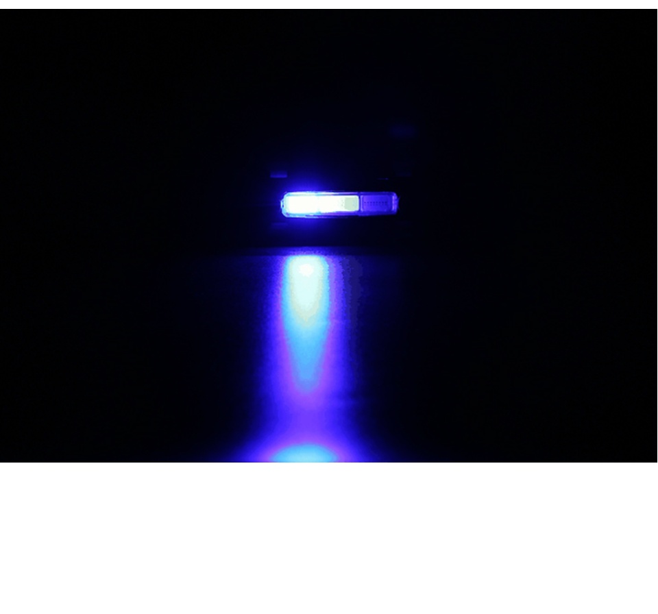 Đèn hậu LED xe đạp 3 màu với 7 chế độ cảnh báo an toàn