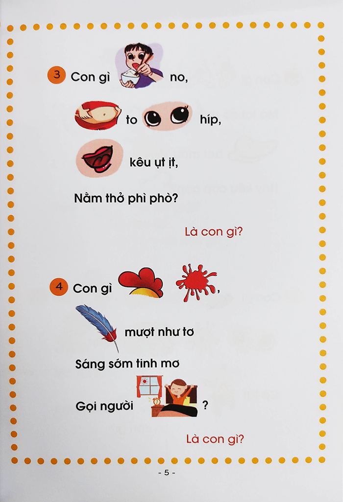 Sách - Câu Đố tư duy hình ảnh cho bé tập nói, tập đọc